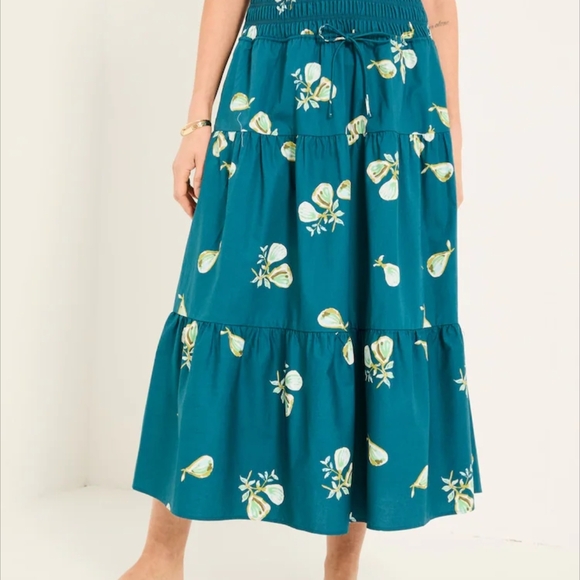 Next Direct Dresses & Skirts - Next Direct Teal Maxi Skirt with Pear Print